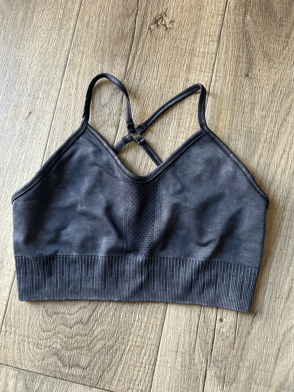 Blue-gray Seamless Strappy Bralette